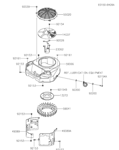 Cooling Equipment Diagram and Parts List for FS600V-DS34  Cub Cadet Engine
